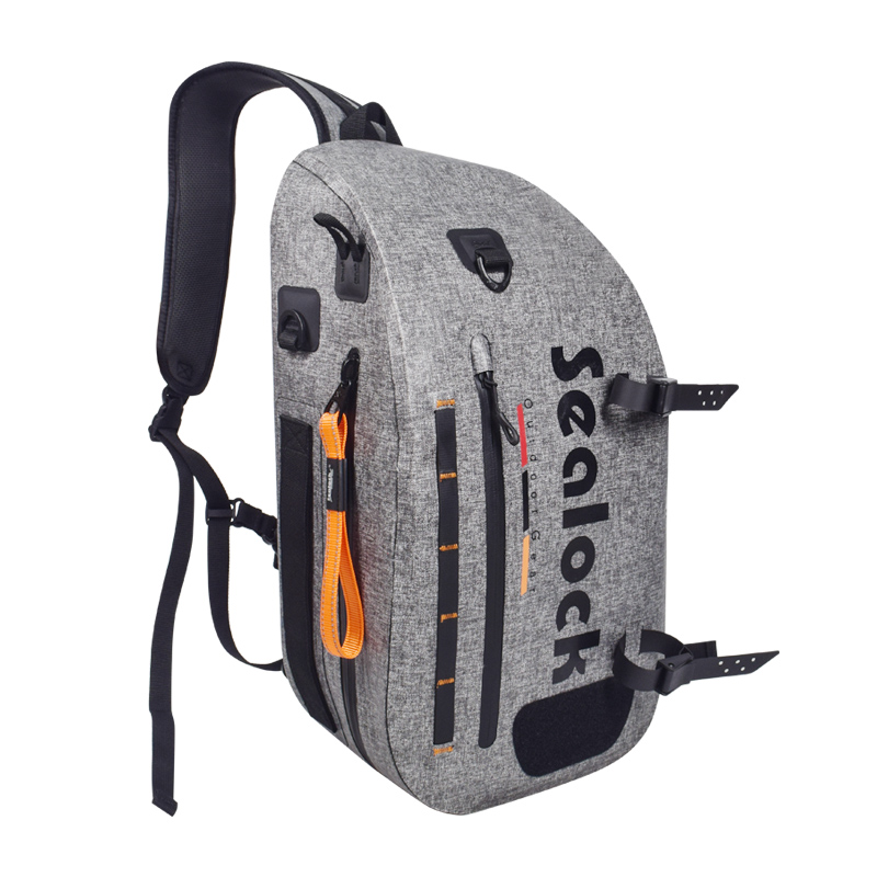Borsa a tracolla da pesca impermeabile IPX8 da 15 litri con cerniera ermetica (profondità 20 m)