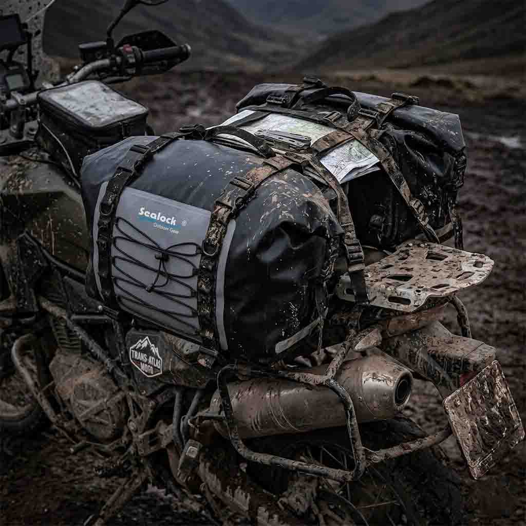 La migliore borsa da moto impermeabile: imballaggio ADV e cinghie di fissaggio