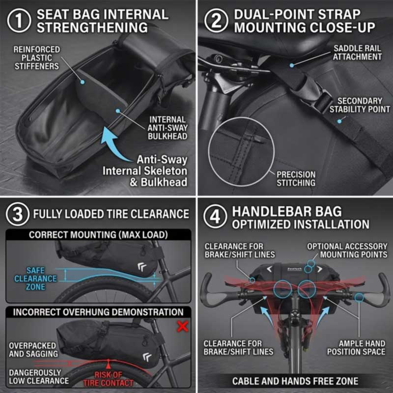 Produttore di borse da bici impermeabili per marchi di ciclismo