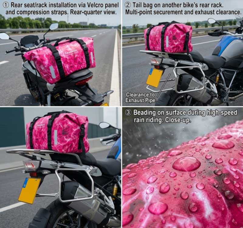 Produttore di borse impermeabili per moto per marchi di avventure