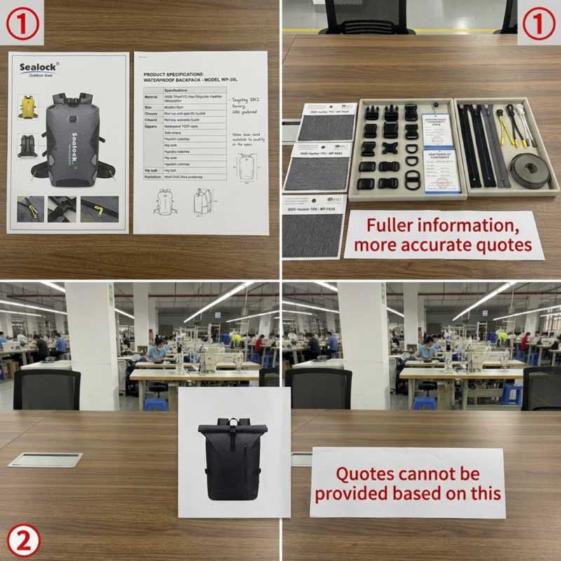 Avvio di un ordine di borsa impermeabile: risposta a MOQ, prezzi e personalizzazione del logo