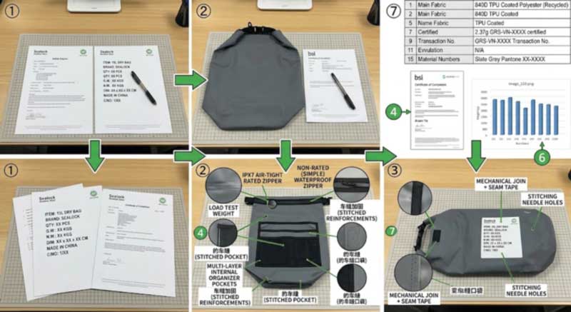 Proteggi il tuo design durante la produzione di borse impermeabili in Cina