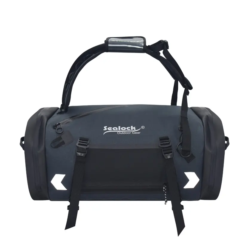 Borsa impermeabile per moto a 3 vie da 55 litri con cerniera ermetica (cinghia/zaino/trasporto)