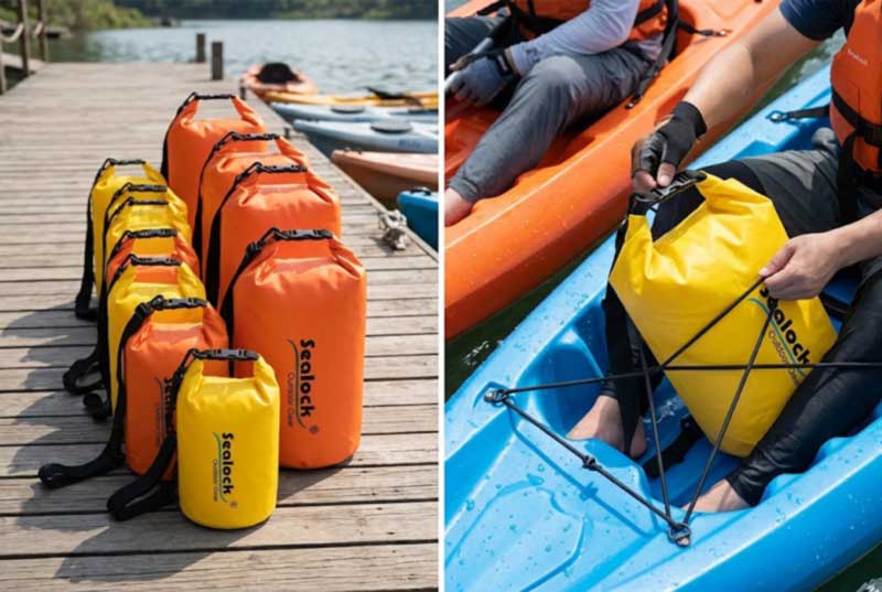Borse stagne e custodie per telefono per noleggio kayak e tour operator: specifiche della flotta che durano